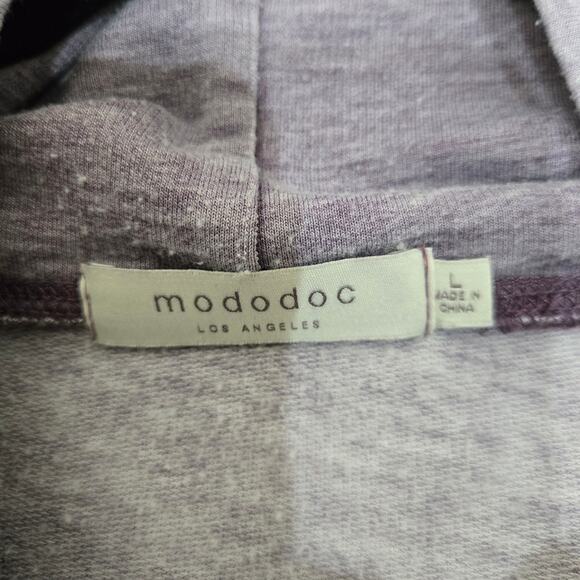Mododoc Purple Space Dye Hooded Tunic Size Large - Picture 6 of 9